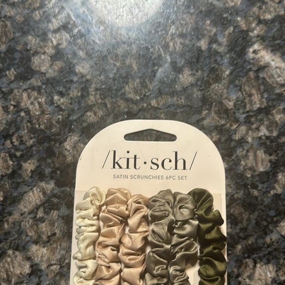 Kitsch Satin Scrunchies 6pc Set - Multicolor - Picture 2 of 3